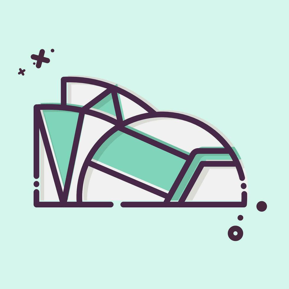 Icon City of Arts. related to Spain symbol. MBE style. simple design editable. simple illustration vector