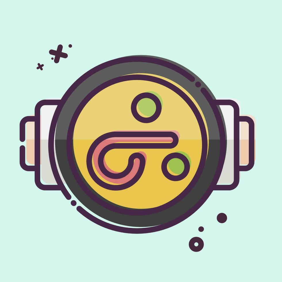 Icon Seafood Paella. related to Spain symbol. MBE style. simple design editable. simple illustration vector