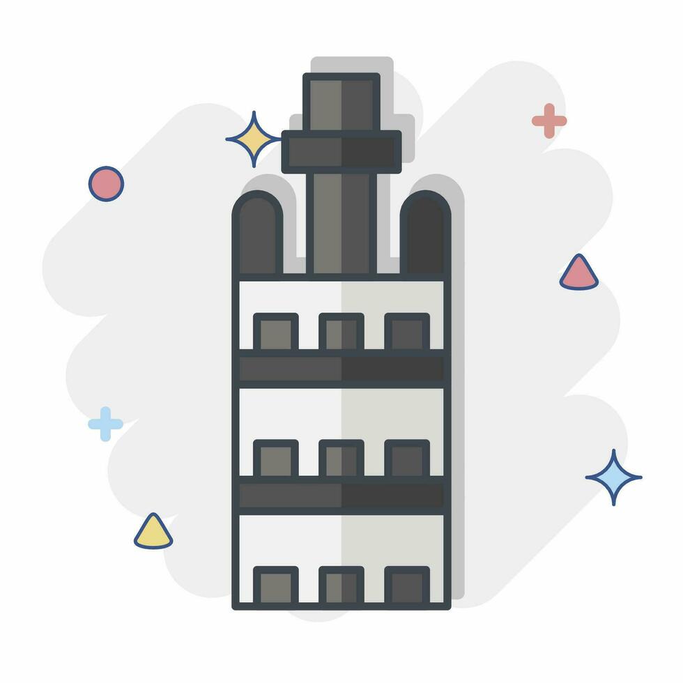 Icon Girada. related to Spain symbol. comic style. simple design editable. simple illustration vector