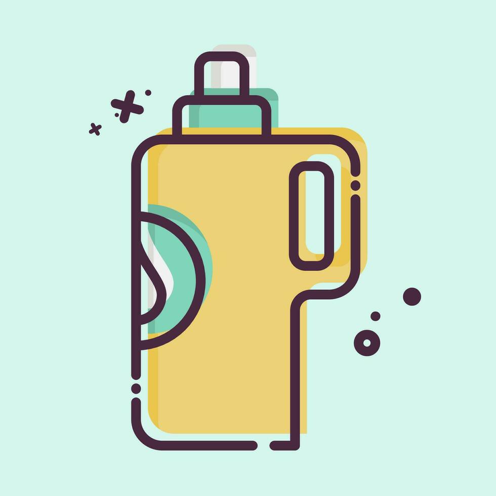 Icon Detergent. related to Laundry symbol. MBE style. simple design editable. simple illustration vector