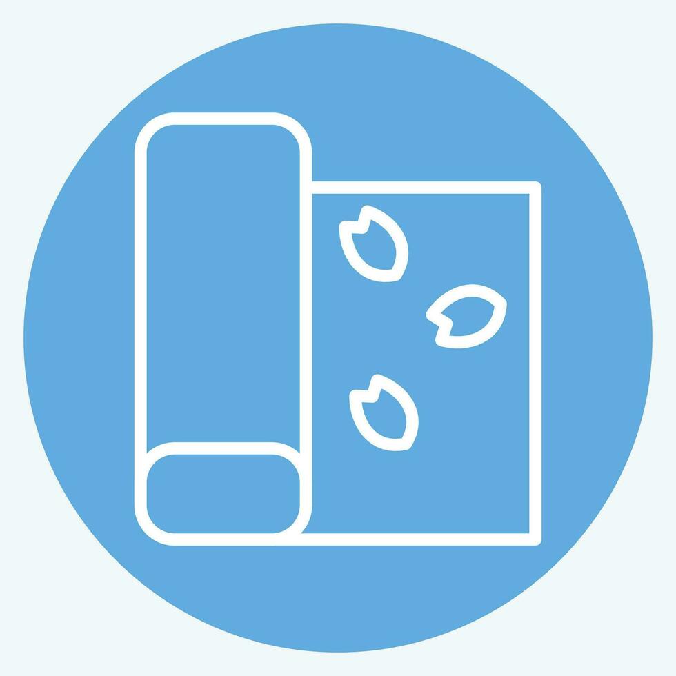Icon Carpet. related to Sakura Festival symbol. blue eyes style. simple design editable. simple illustration vector
