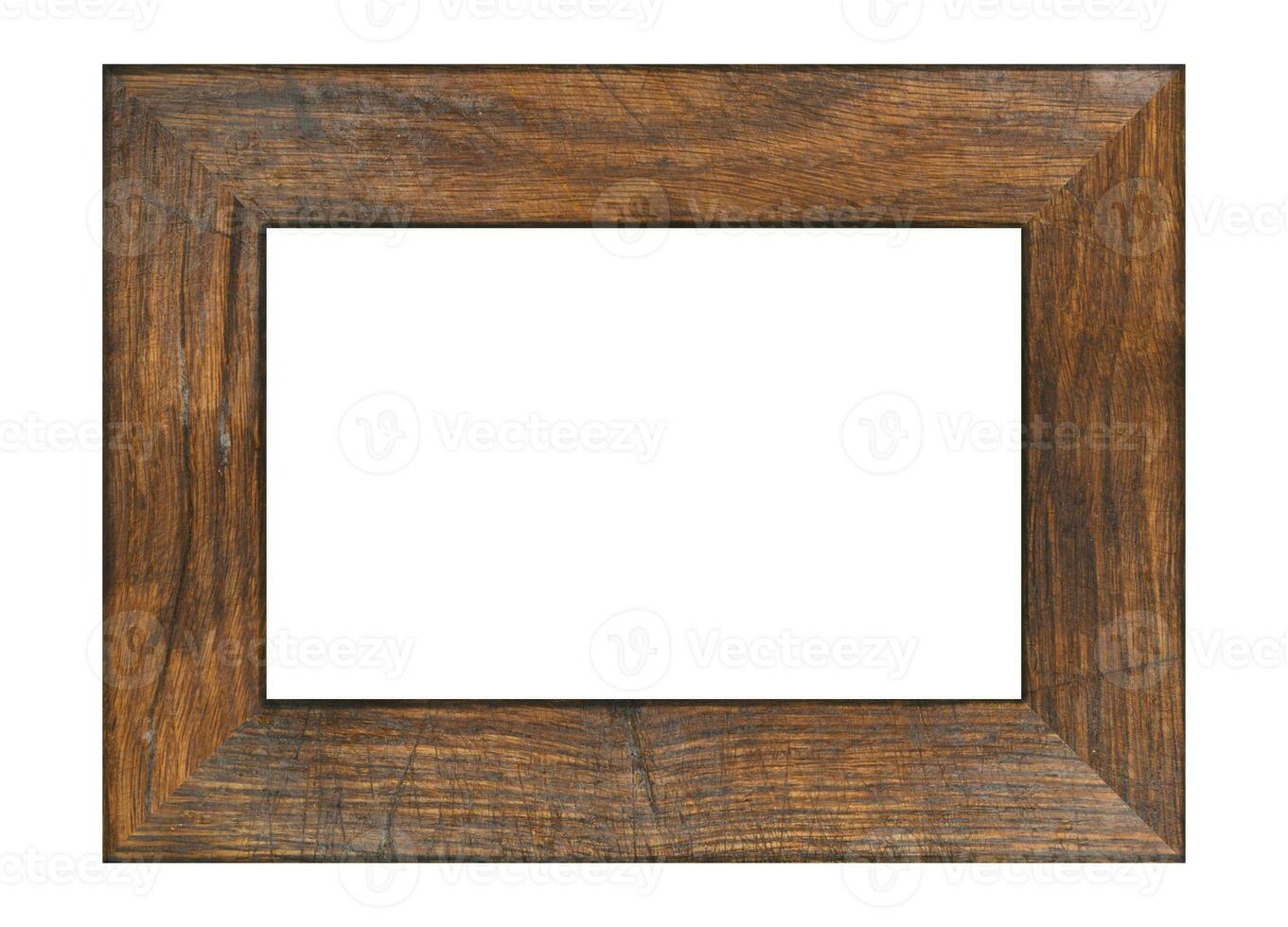 Old brown wooden frame for paintings and photos