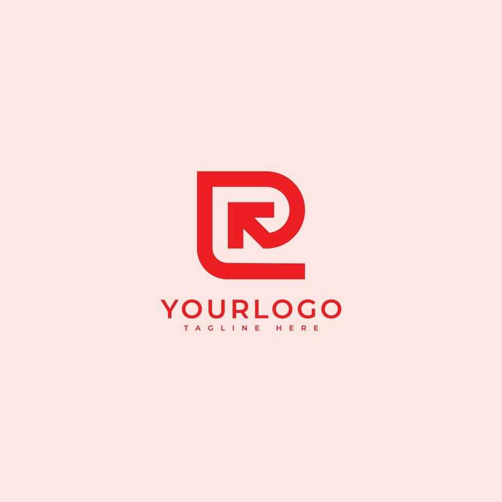 Initial Letter R Arrow Logo Design  Growth Vector e icon