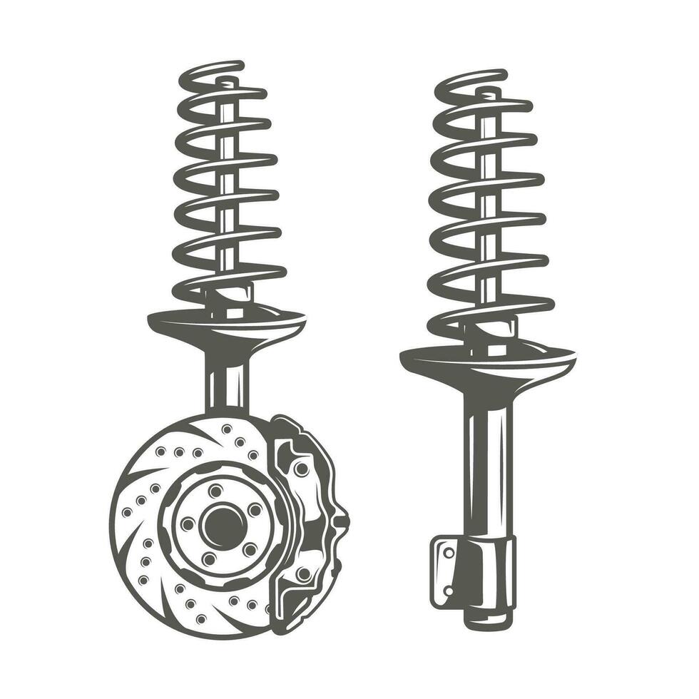 Element of the car service vector