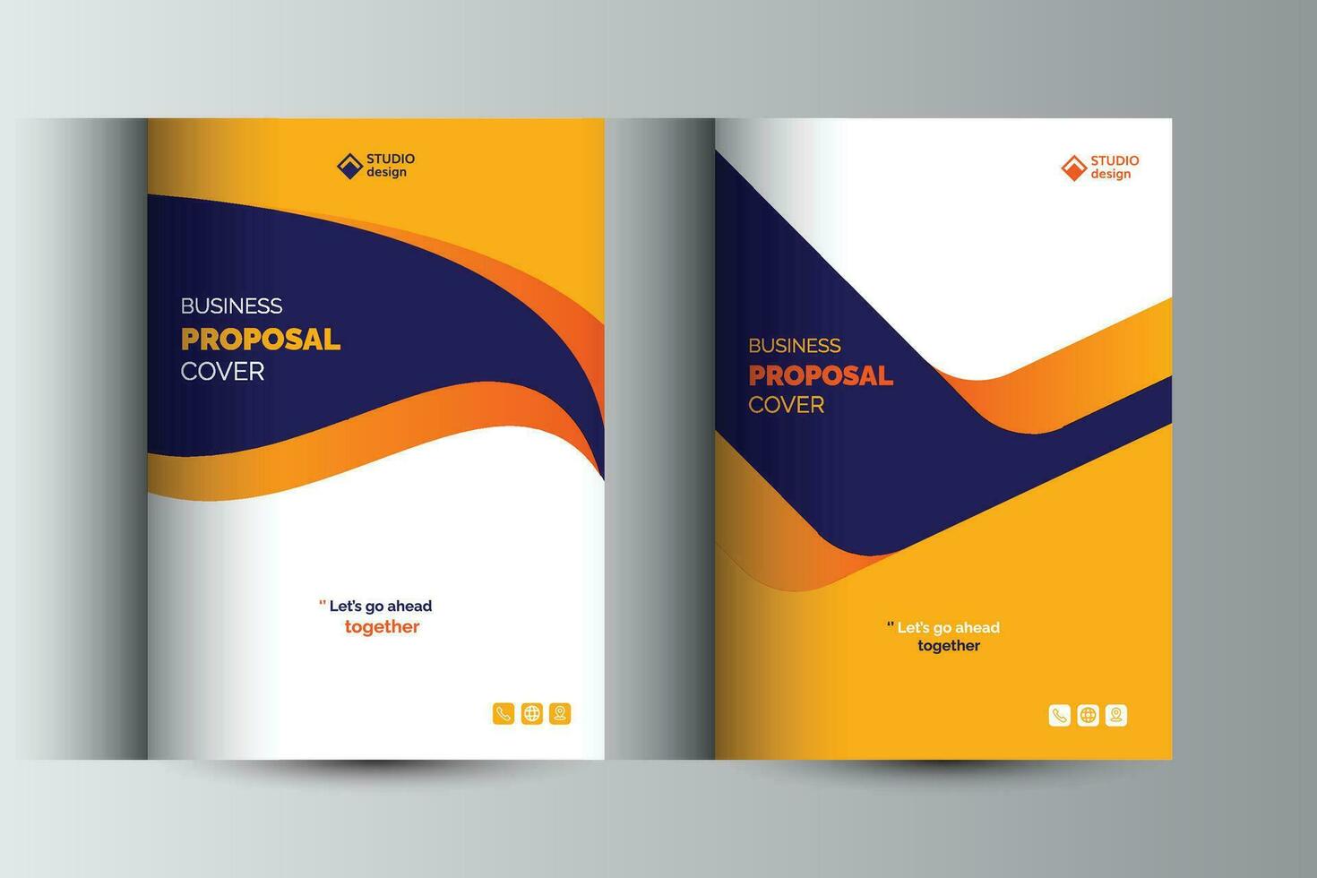 Business Proposal Catalog Cover Design Template  Concepts vector