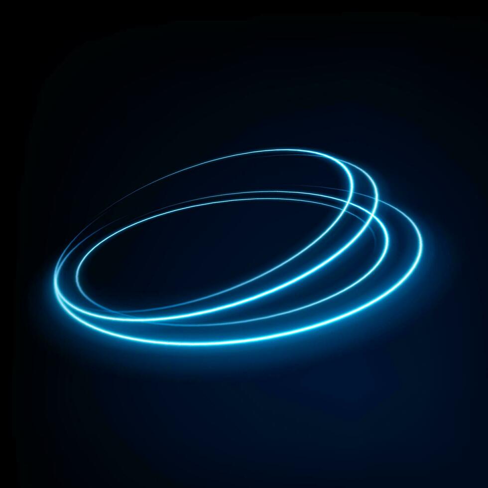 Round Blue Light Twisted, Suitable For Product Advertising, Product Design, and Other, Vector Illustration