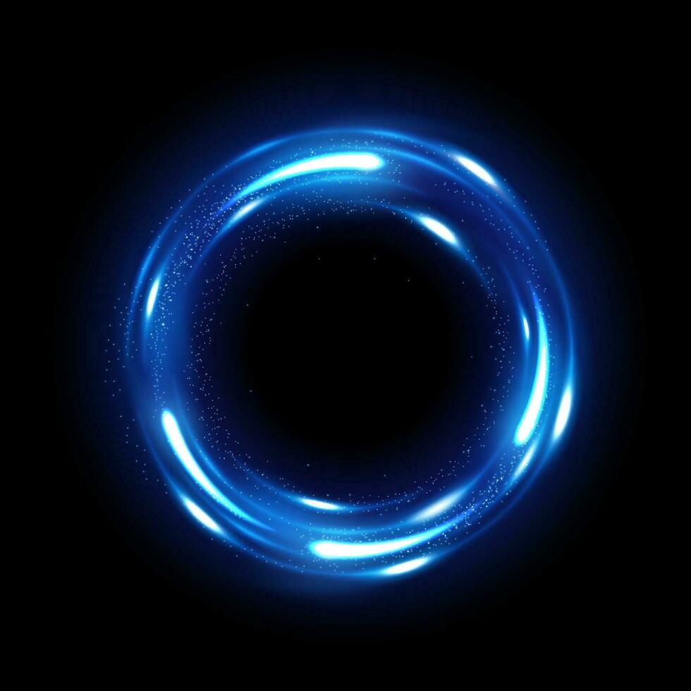 Rotating Blue Shiny with Sparks. Suitable For Product Advertising, Product Design, and Other, Vector Illustration