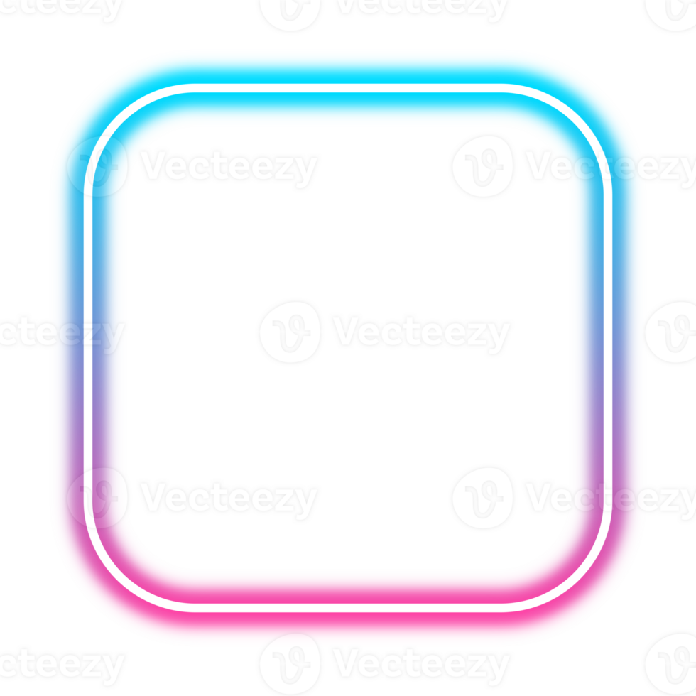 cornice di luce al neon png