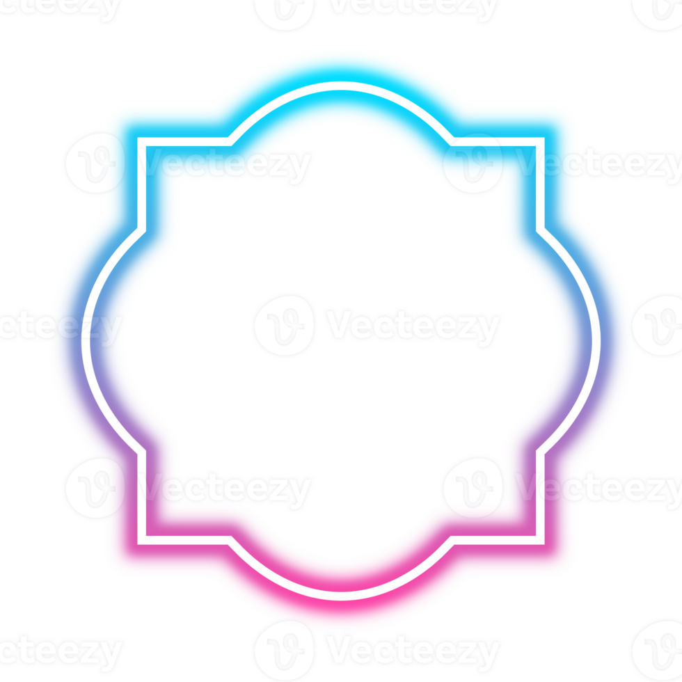 cornice di luce al neon png