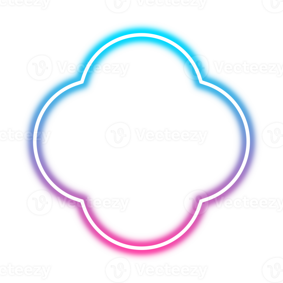 cornice di luce al neon png