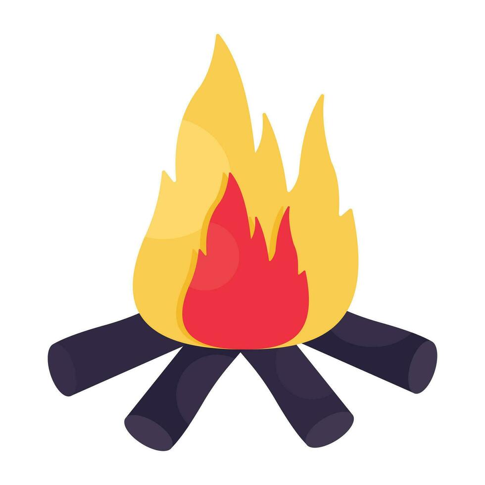 Perfect design icon of fireplace vector