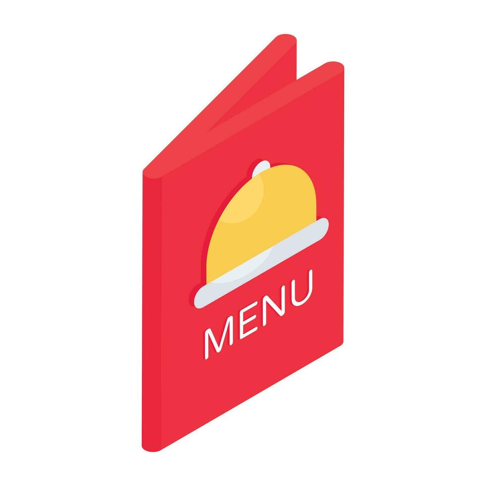 icono de descarga premium del menú de comida vector