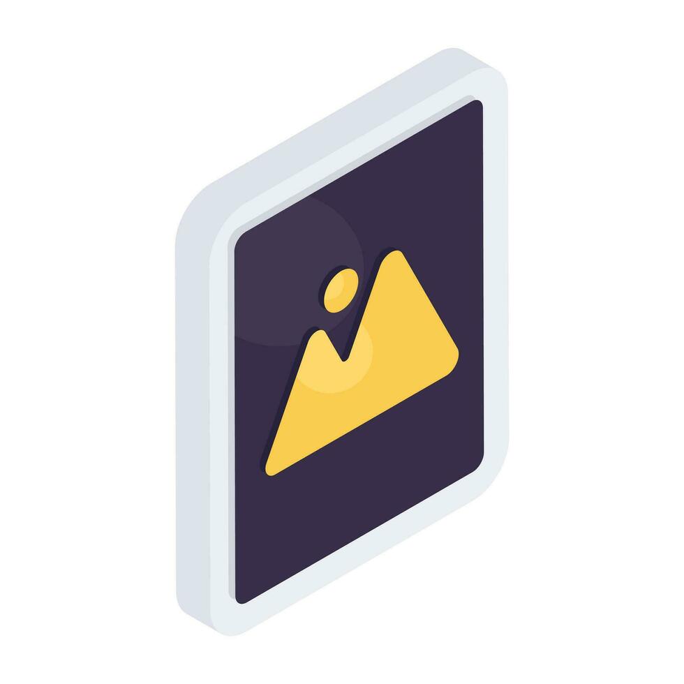 Modern design icon of photo vector