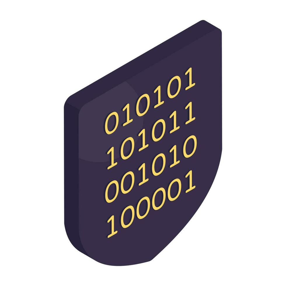 An icon design of secure binary data vector