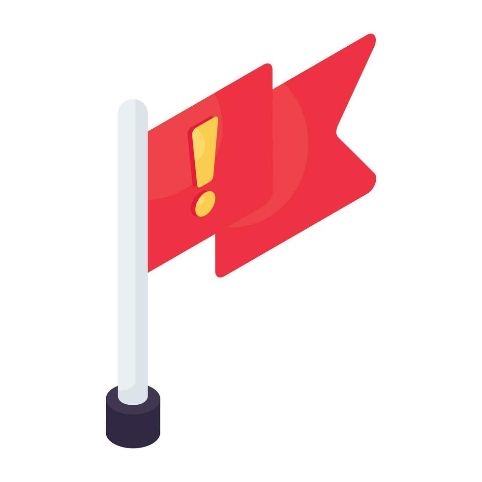 Perfect design icon of flag error vector