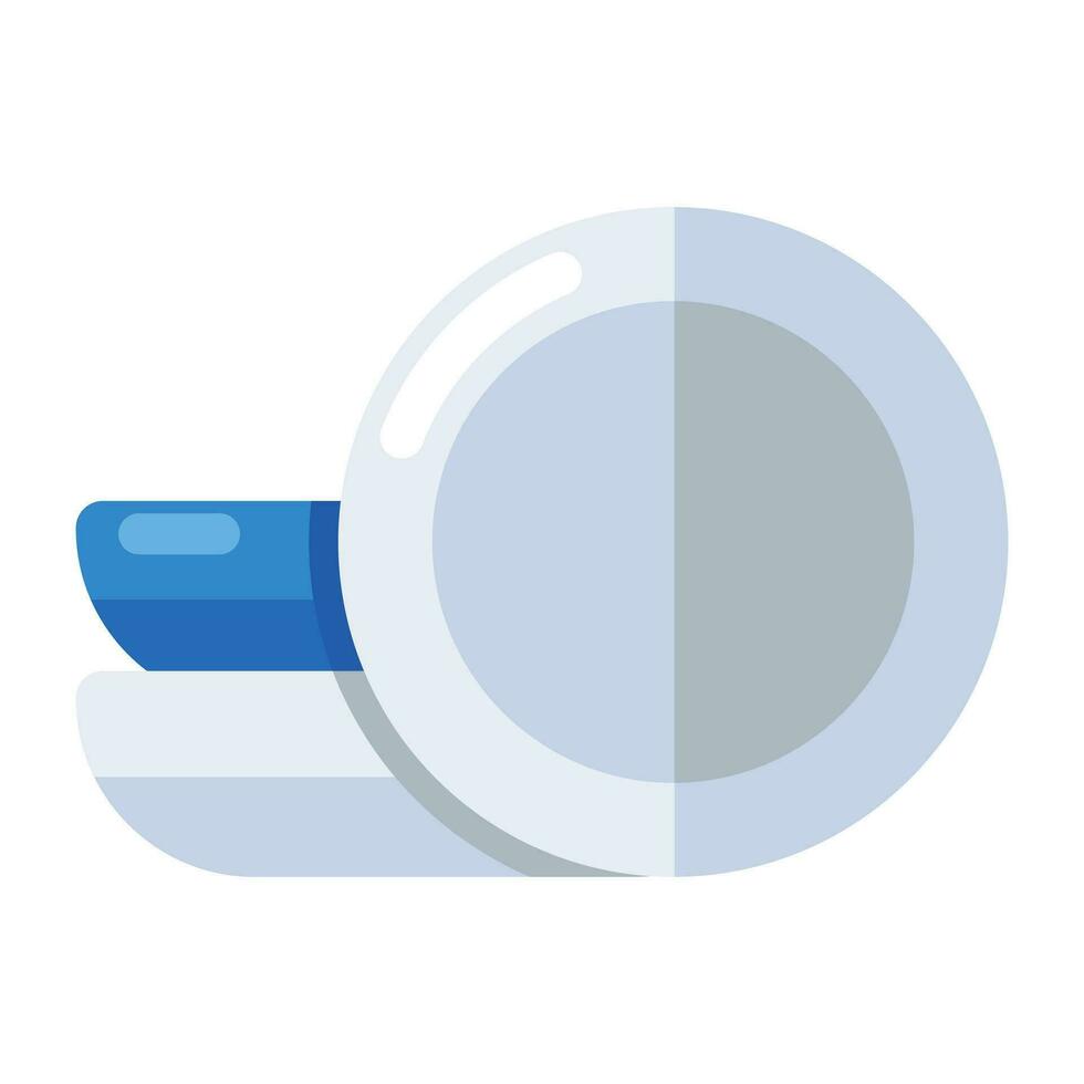 Conceptual flat design icon of plates vector