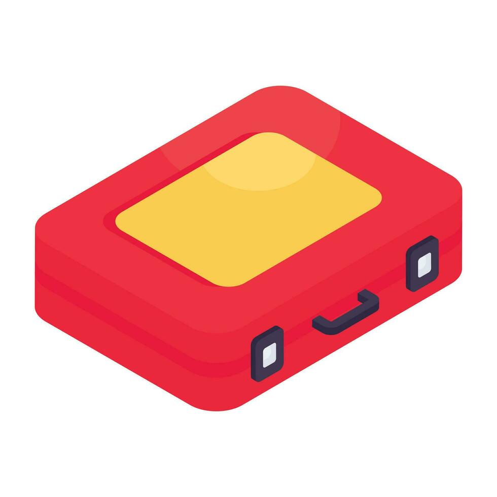 Modern design icon of briefcase vector