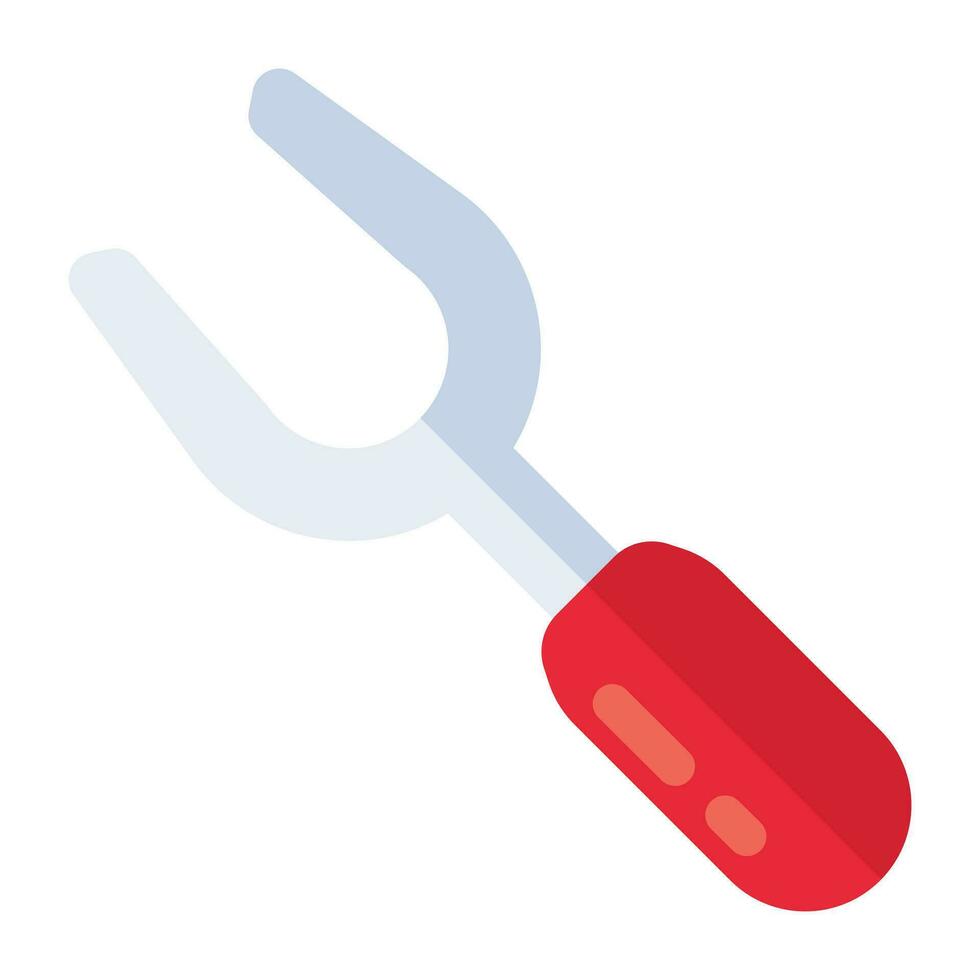 An icon design of barbecue fork vector