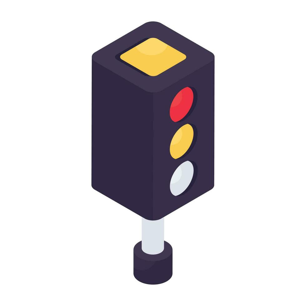 Modern design icon of traffic lights vector