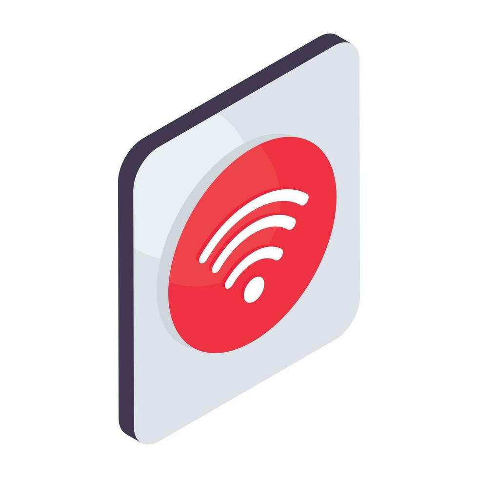 icono de descarga premium de señal wifi vector