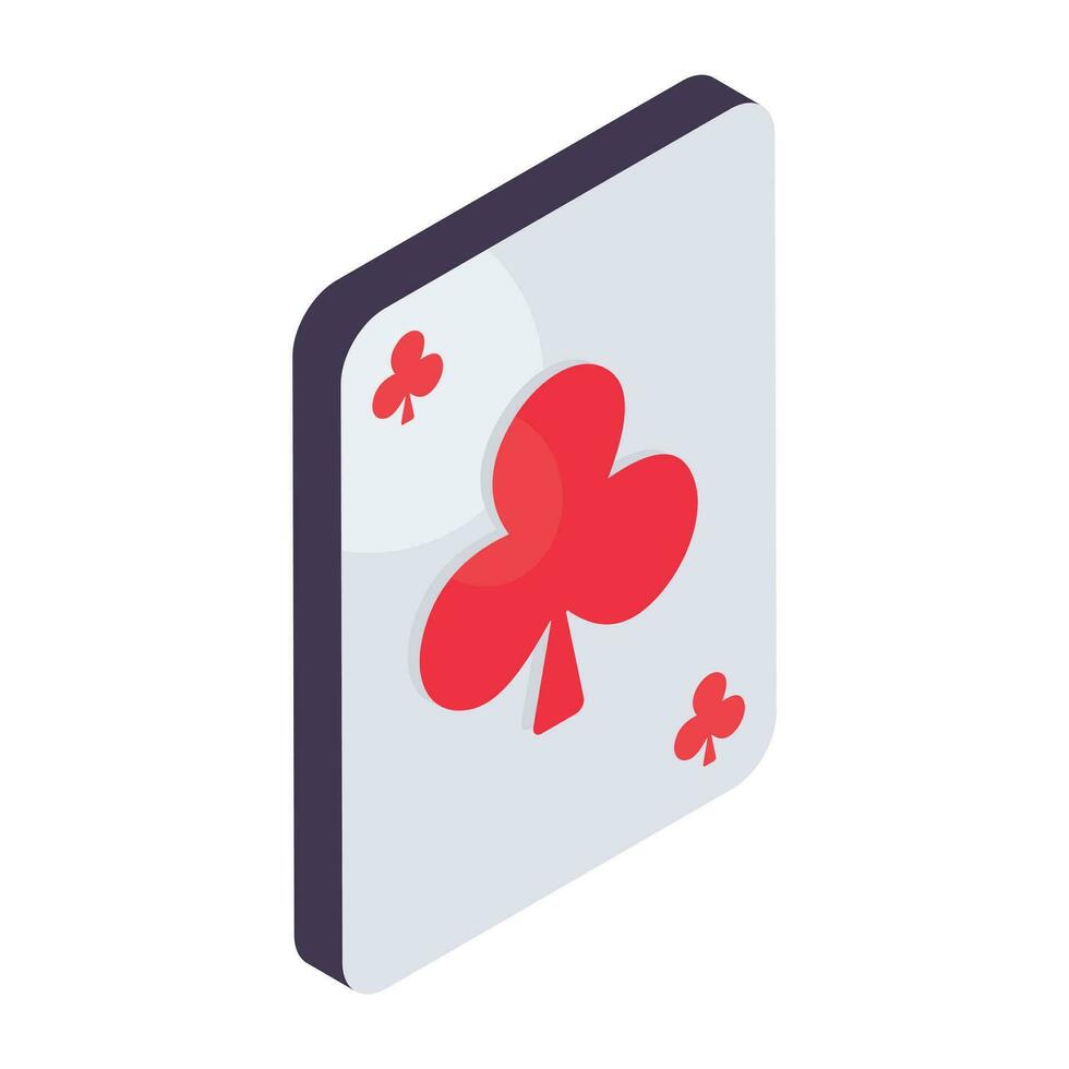 Trendy design of poker card icon vector