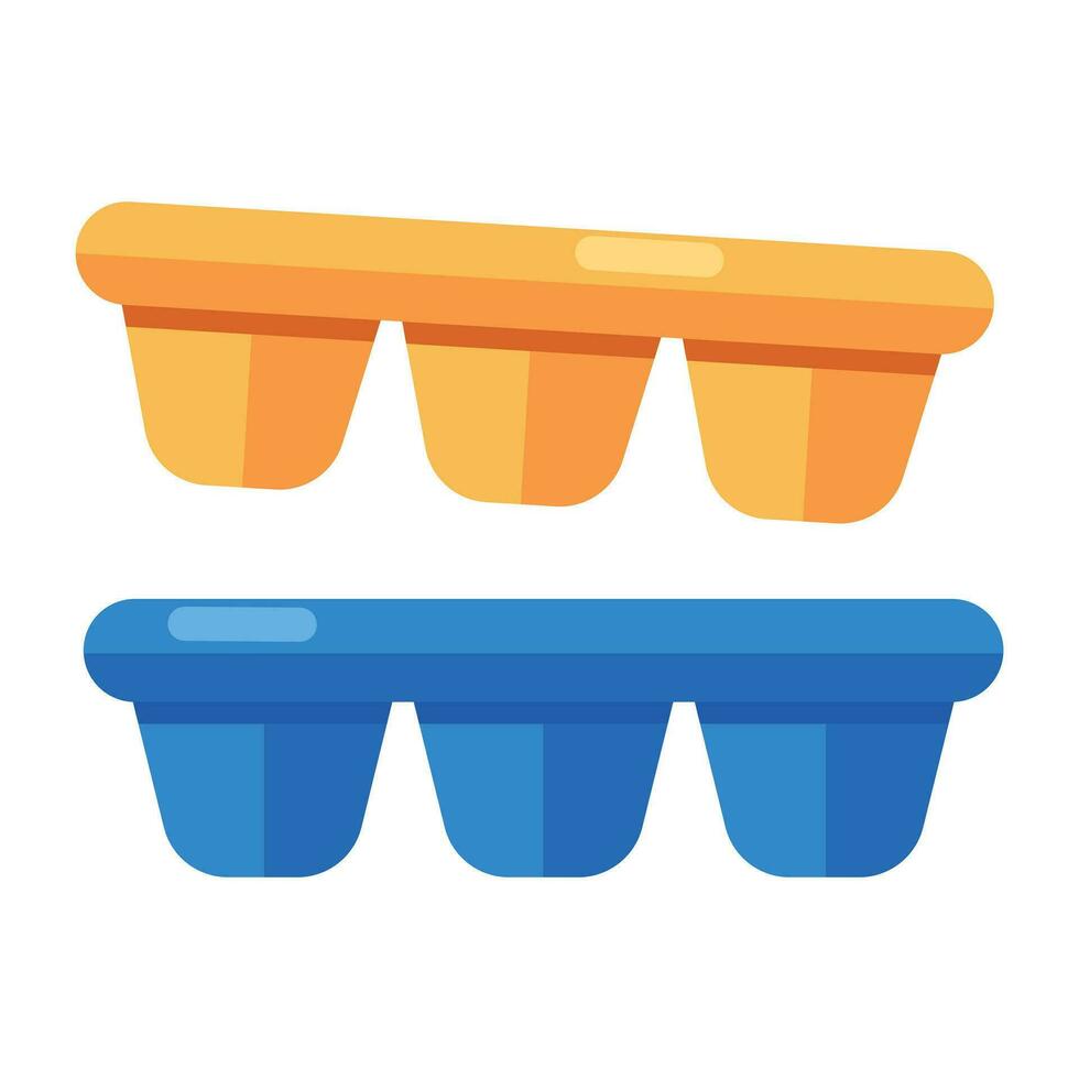 Perfect design icon of ice cube plastic tray vector