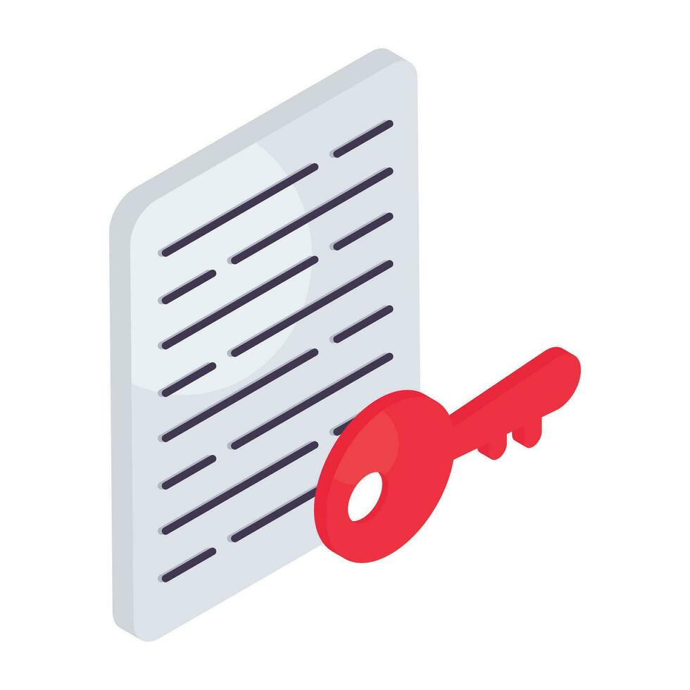 An icon design of secure file isolated on white background vector