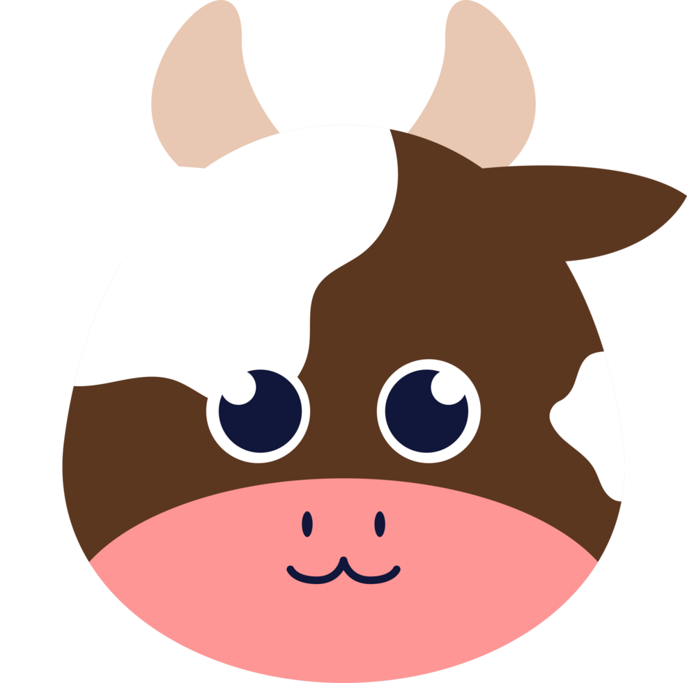 cabeza de animal de vaca png