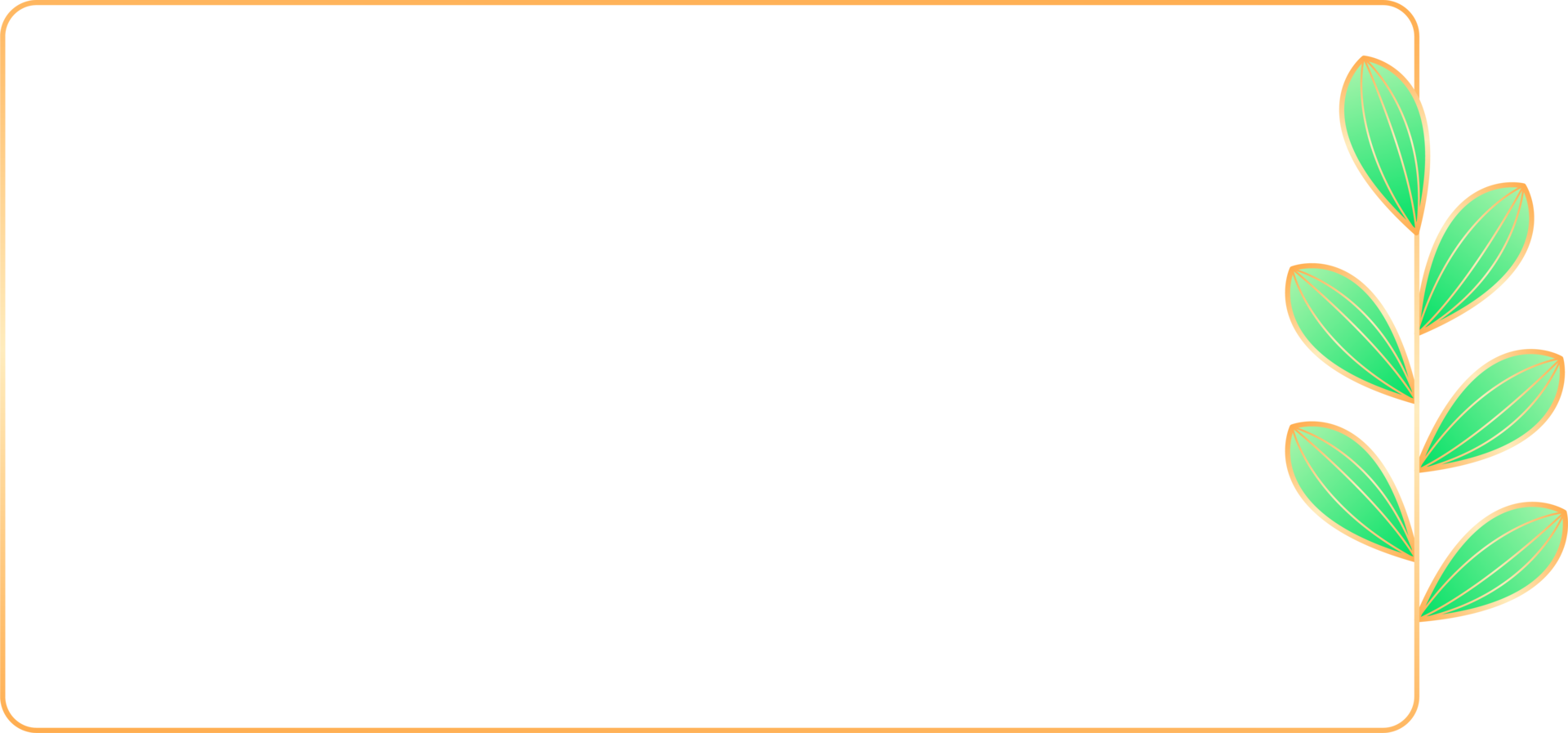 Leaf Wreath Frame png