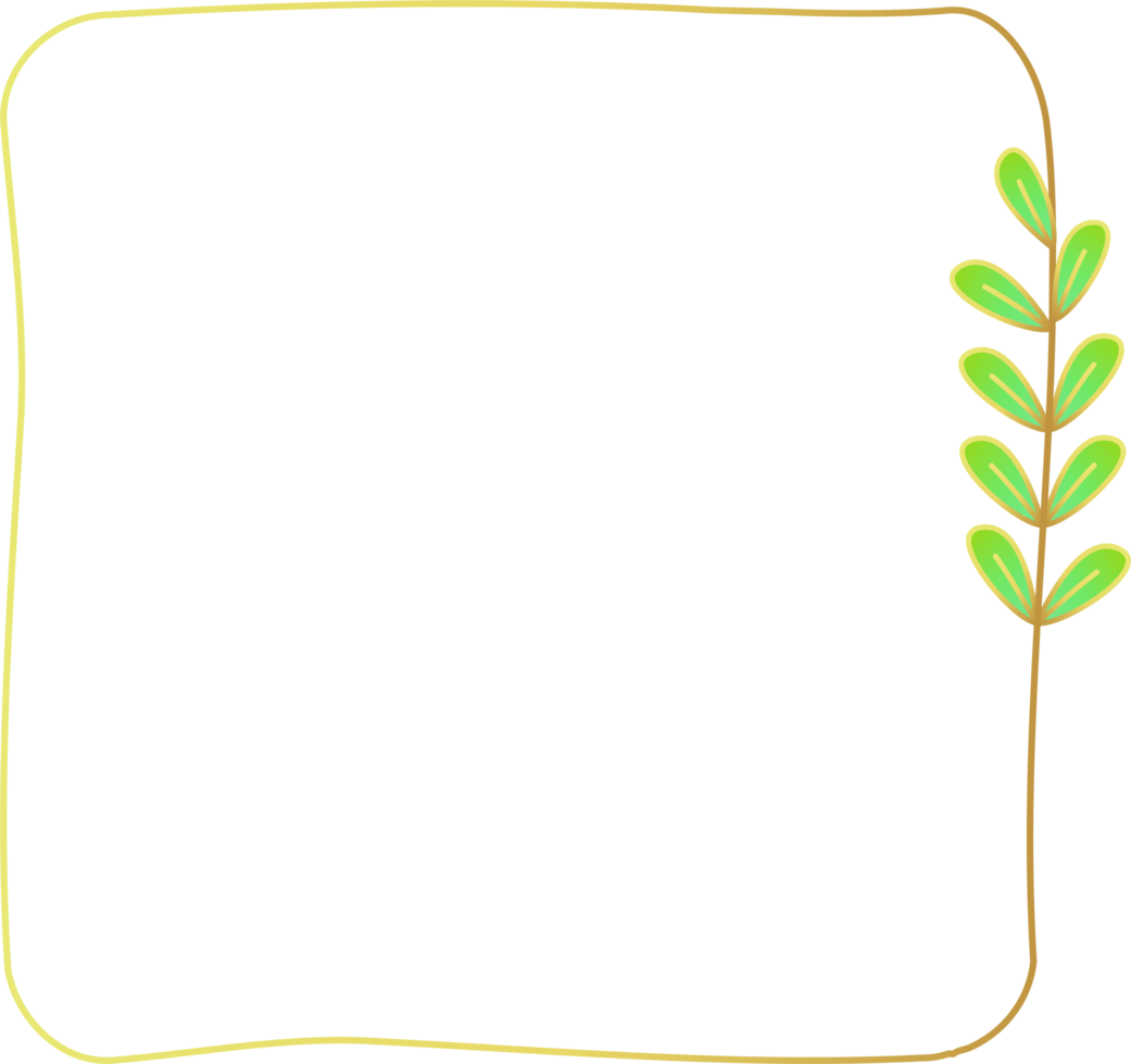 Leaf Wreath Frame png