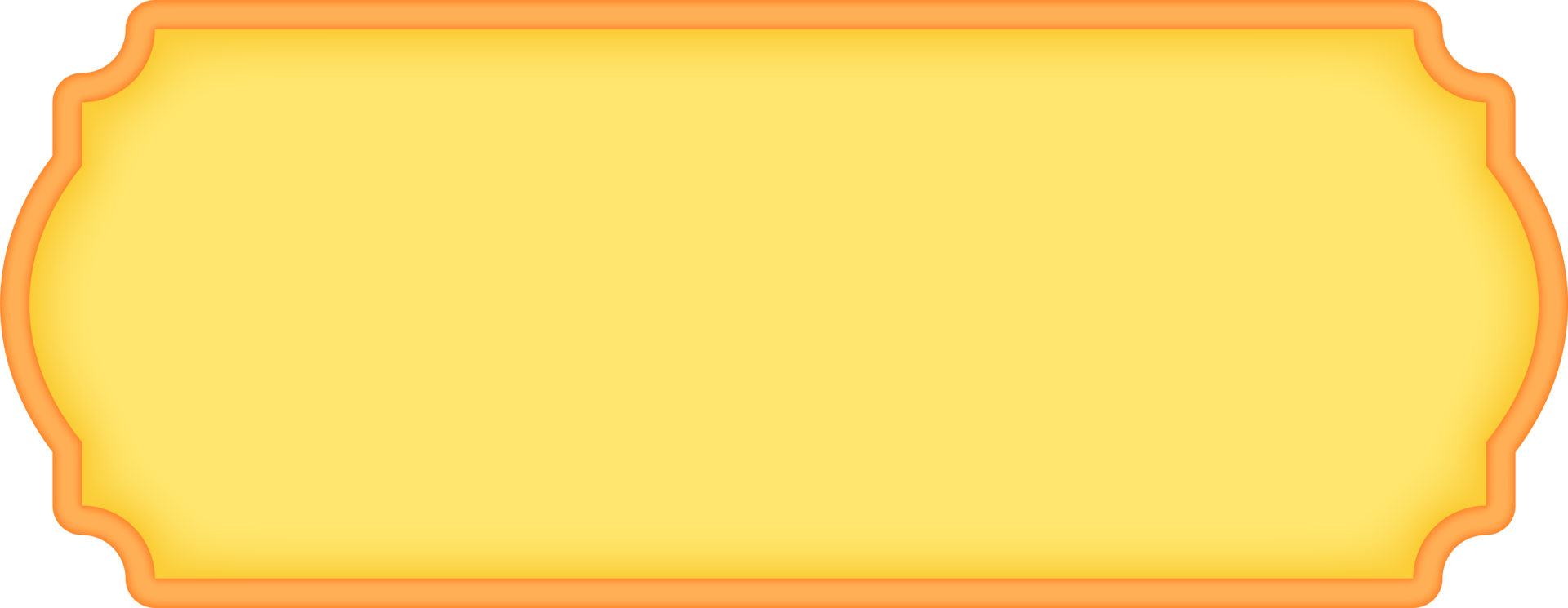 Yellow Banner Button png