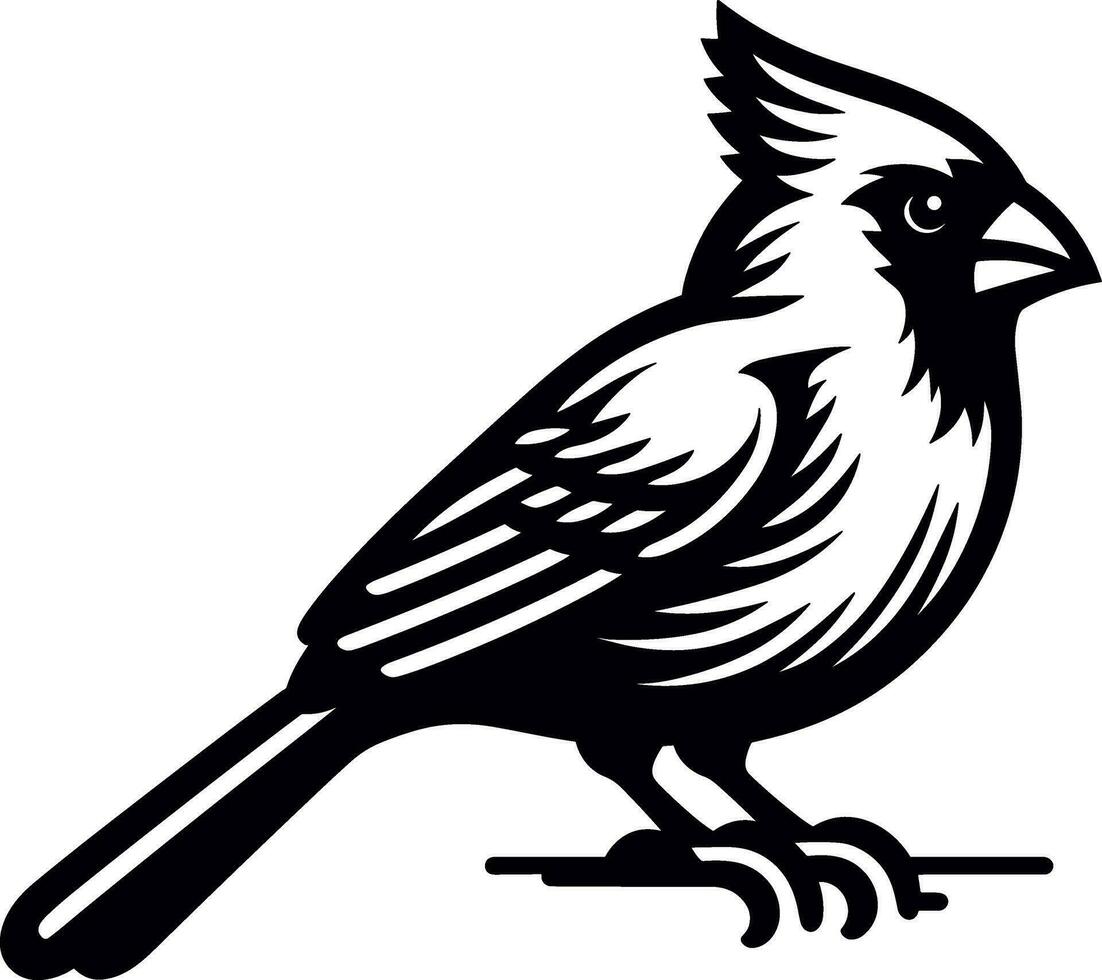 Cardinal Bird Tanager vector