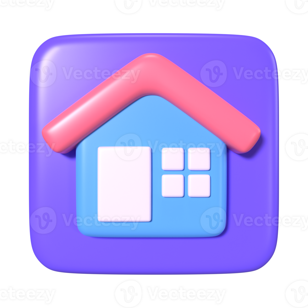 Homepage 3D Illustration Icon png