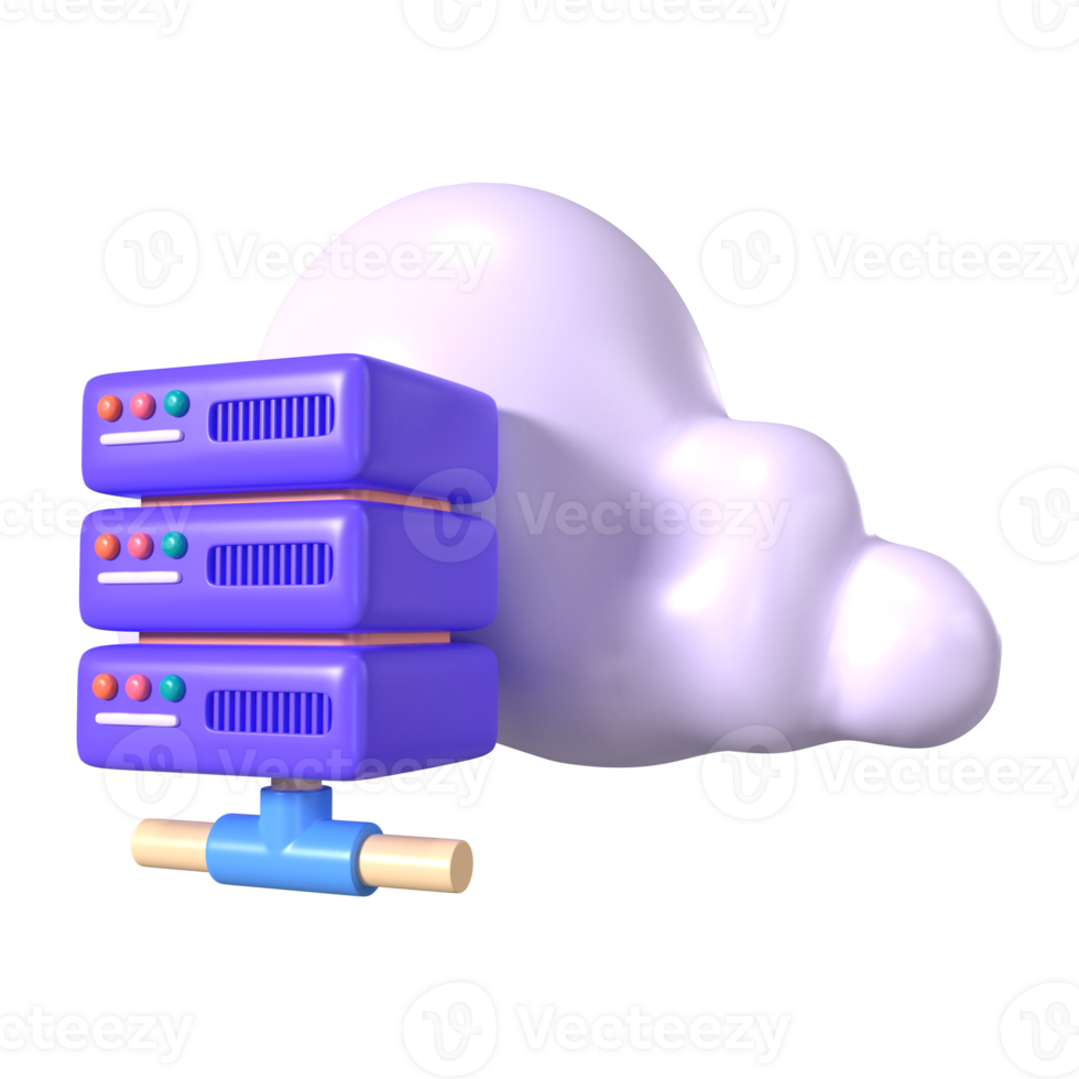 Hosting 3D Illustration Icon png