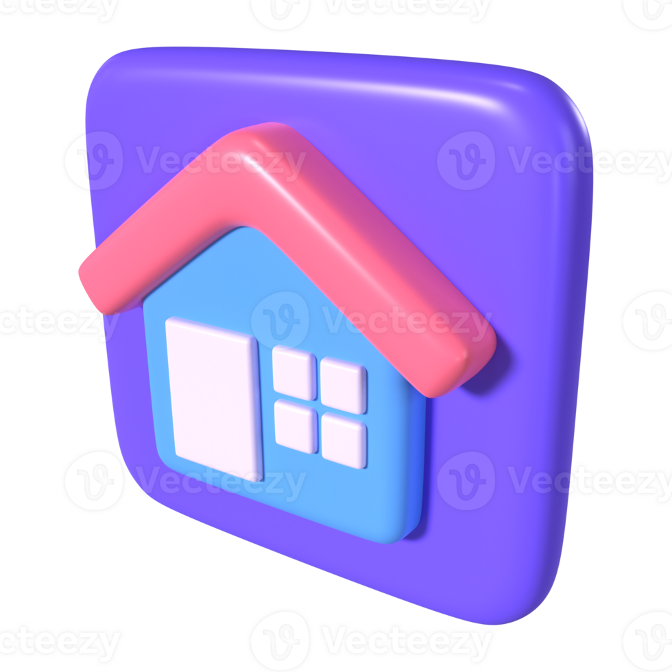 Homepage 3D Illustration Icon png