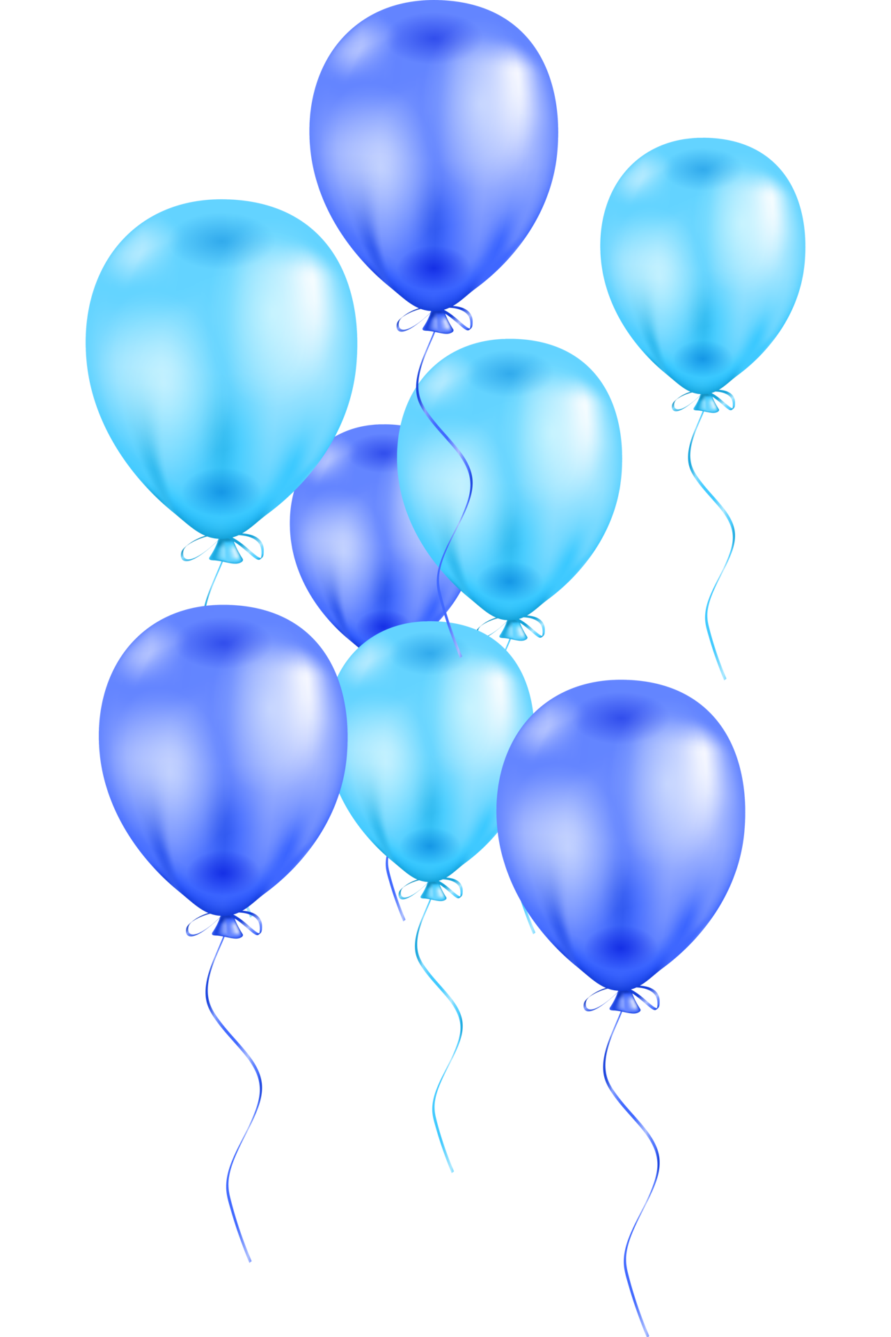 bunch of blue helium balloons 36444228 PNG