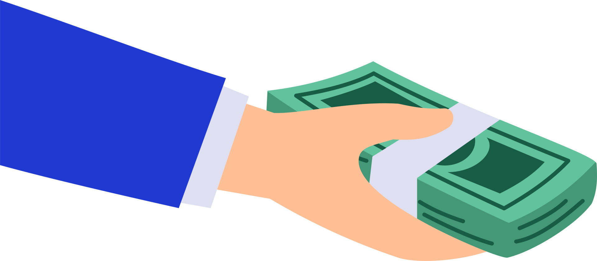 businessman hand giving money banknote or hand giving cash png