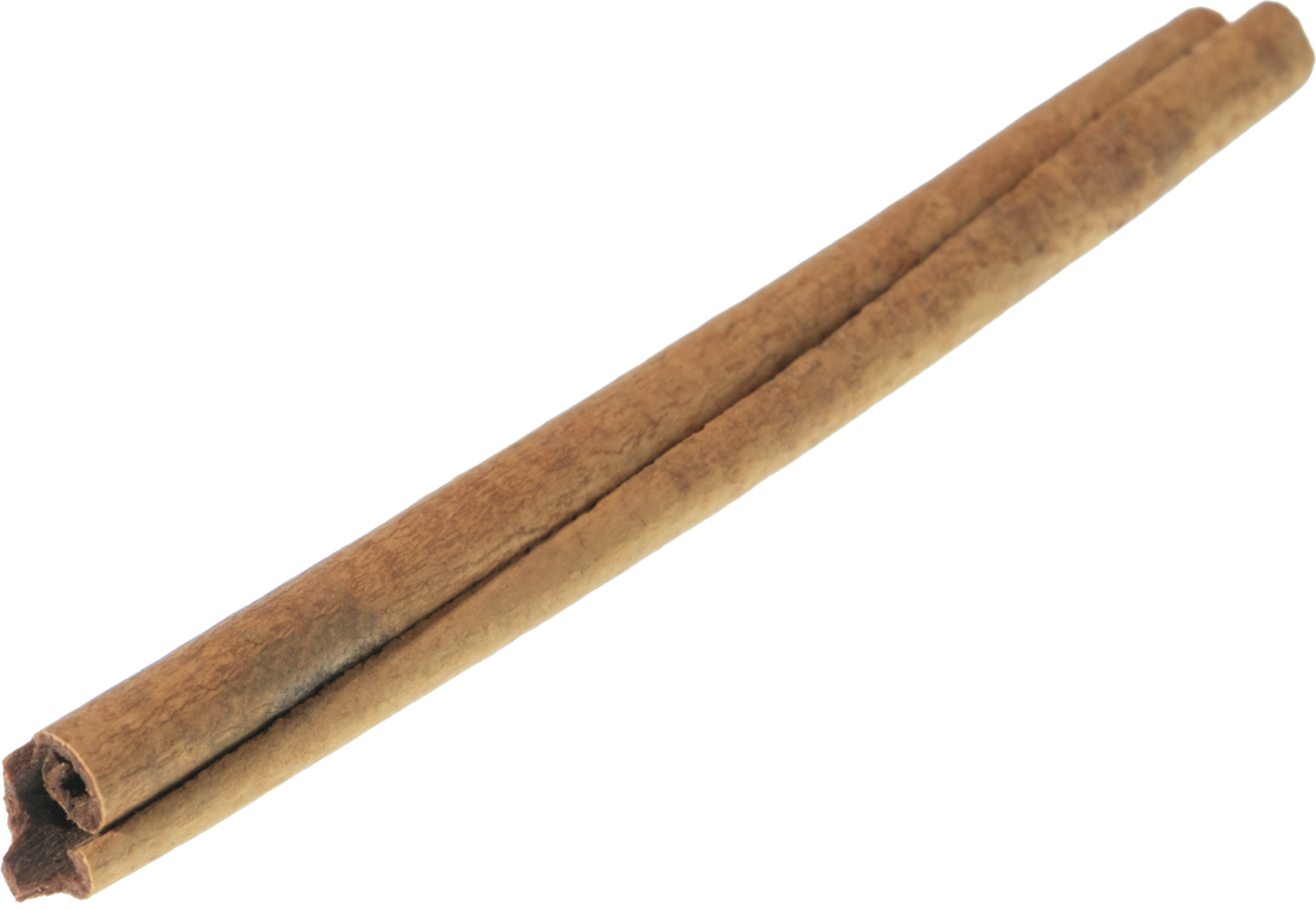 cinnamon stick cut out on transparent background. png