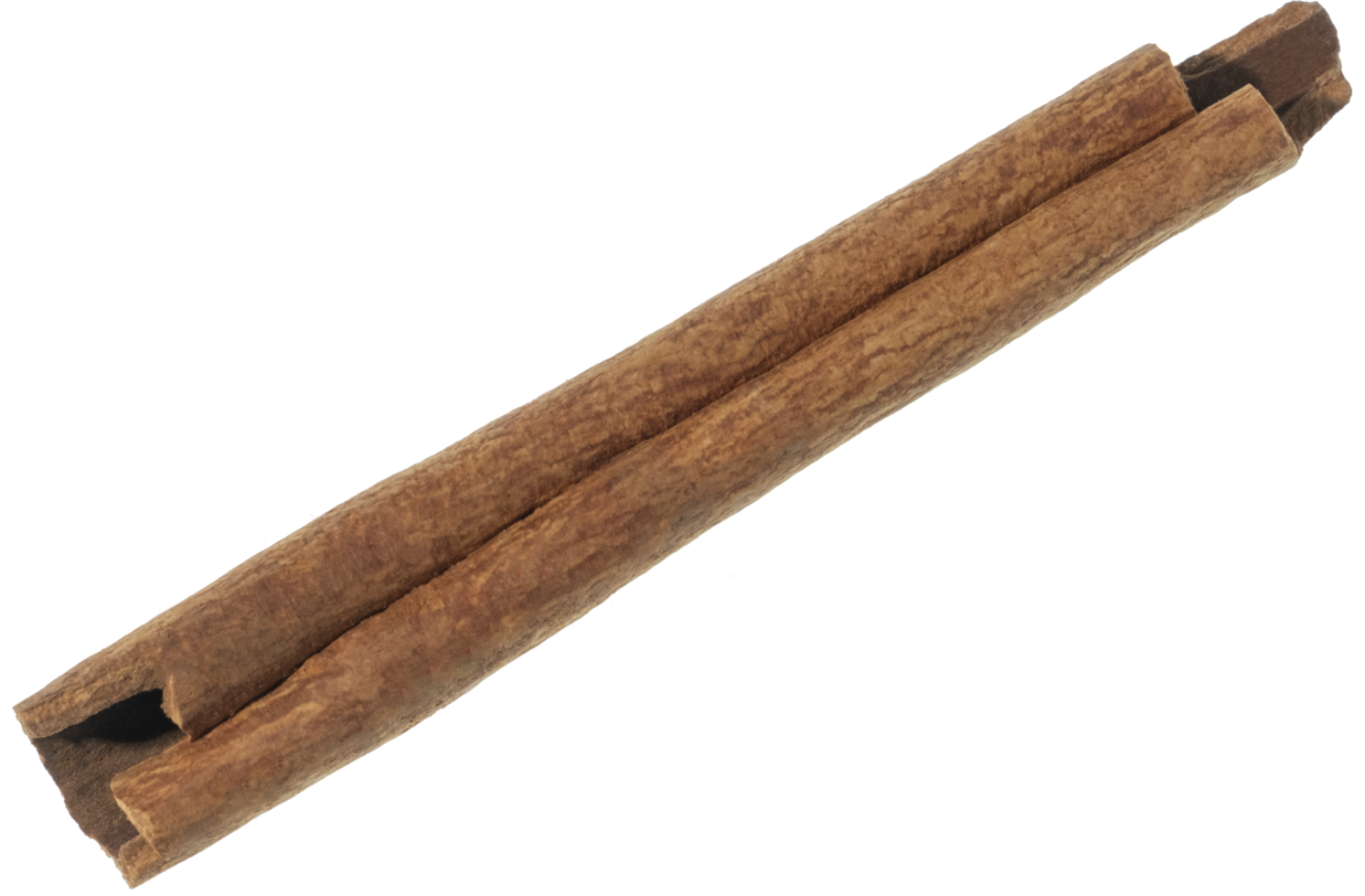 cinnamon stick cut out on transparent background. png