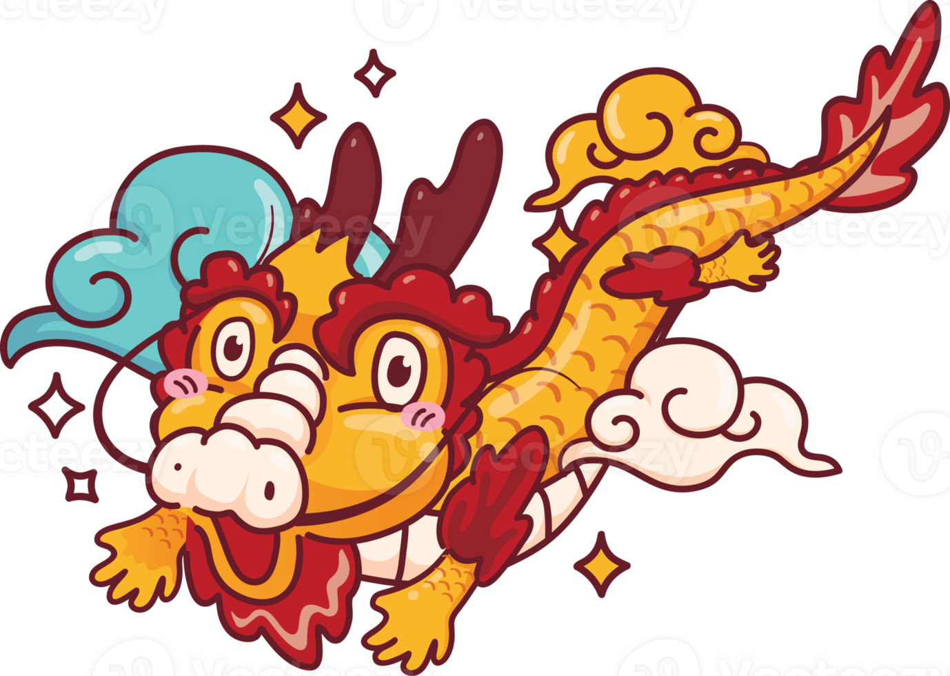 Dragon of new year 2025 elements 36444603 PNG
