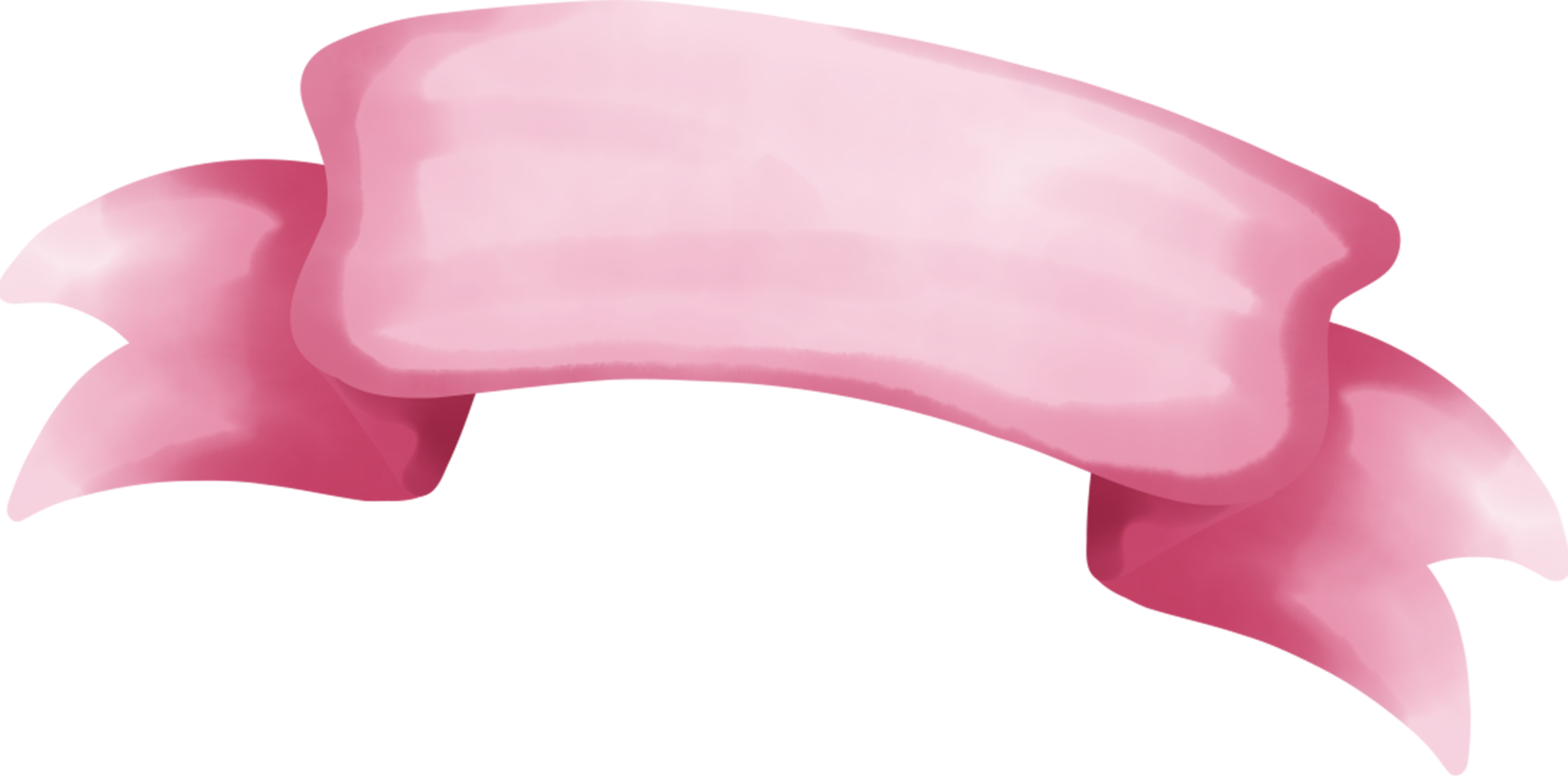Ribbon watercolor element png