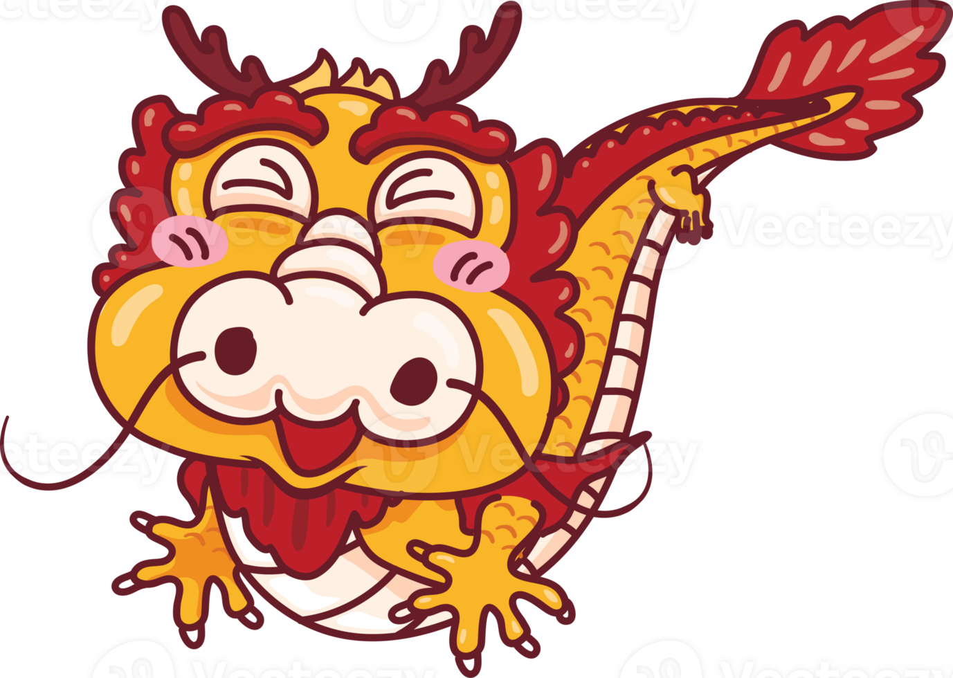 Dragon of new year 2025 elements 36444619 PNG