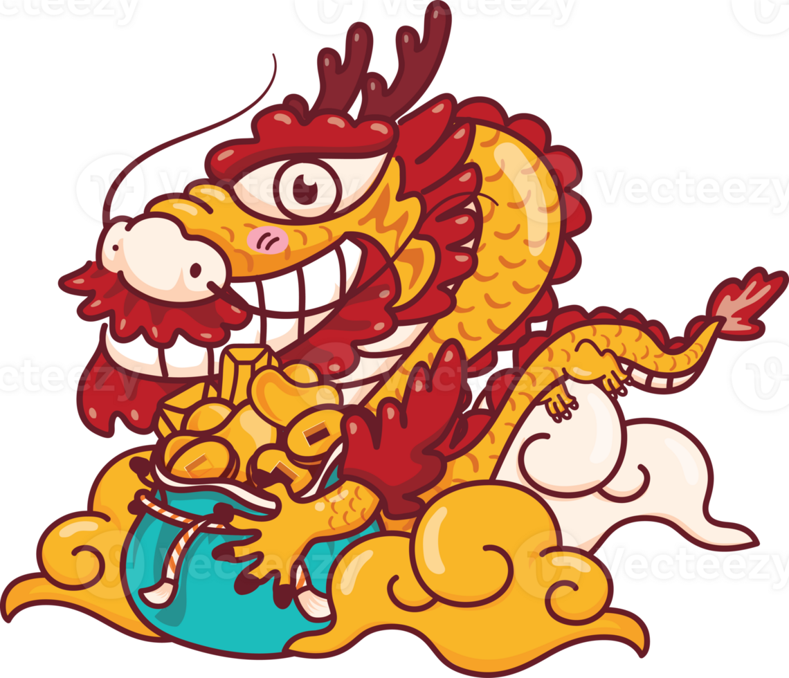 Dragon of new year 2025 elements 36444623 PNG