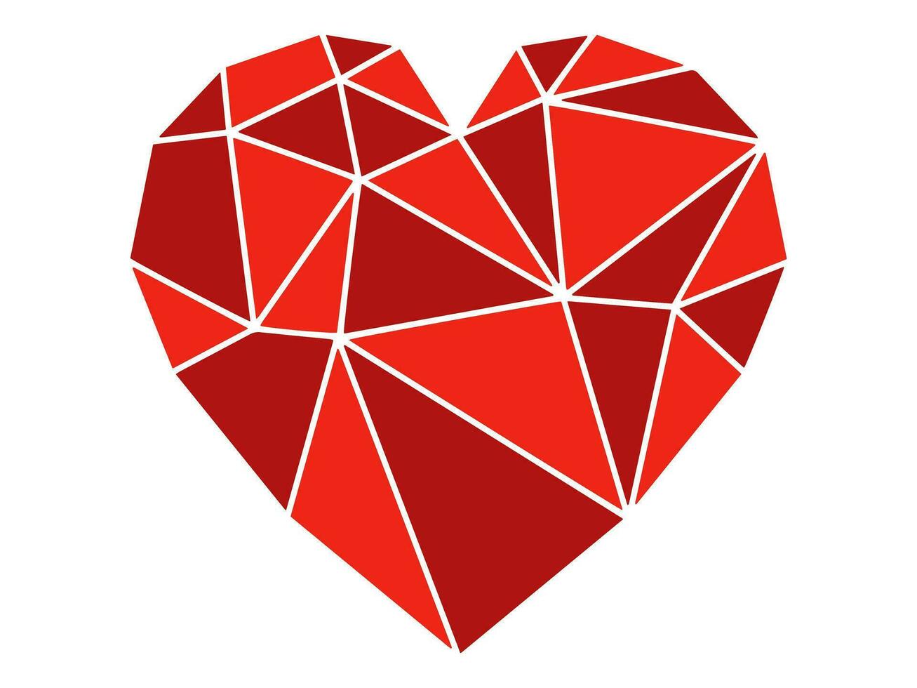 Geometric Heart Valentines Day Background vector