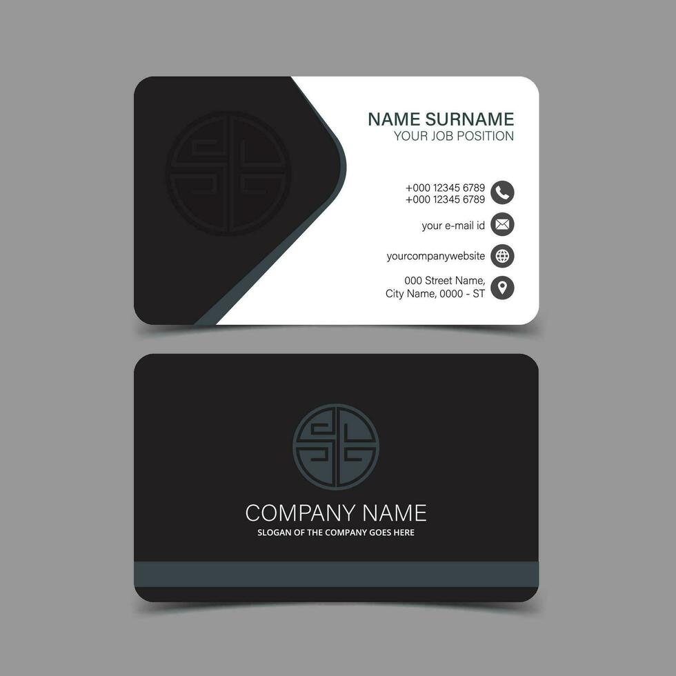 Professional and Creative Business Card Template vector