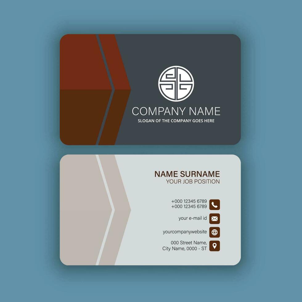 Professional and Creative Business Card Template vector