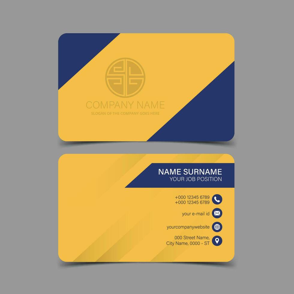 Professional and Creative Business Card Template vector
