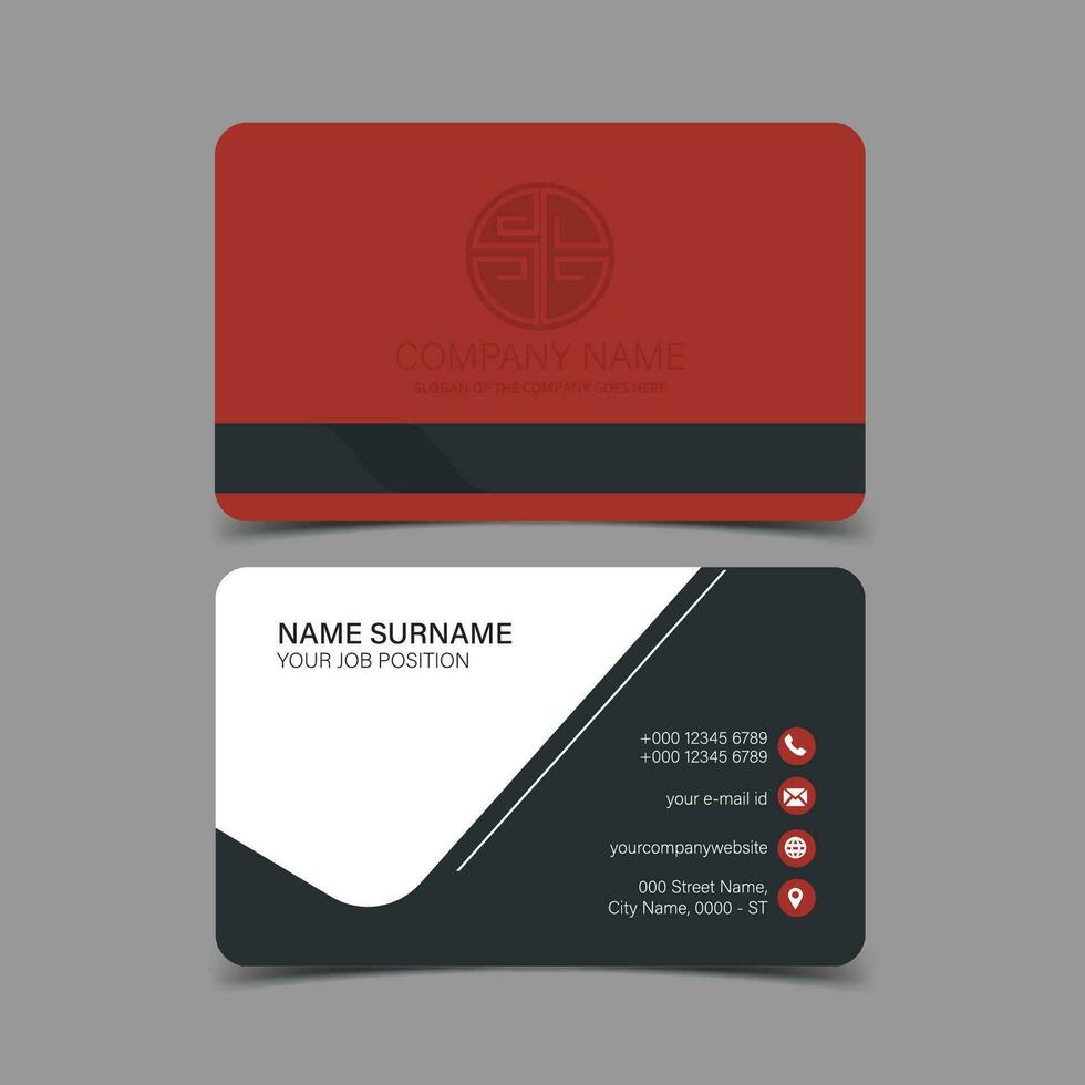 Professional and Creative Business Card Template vector