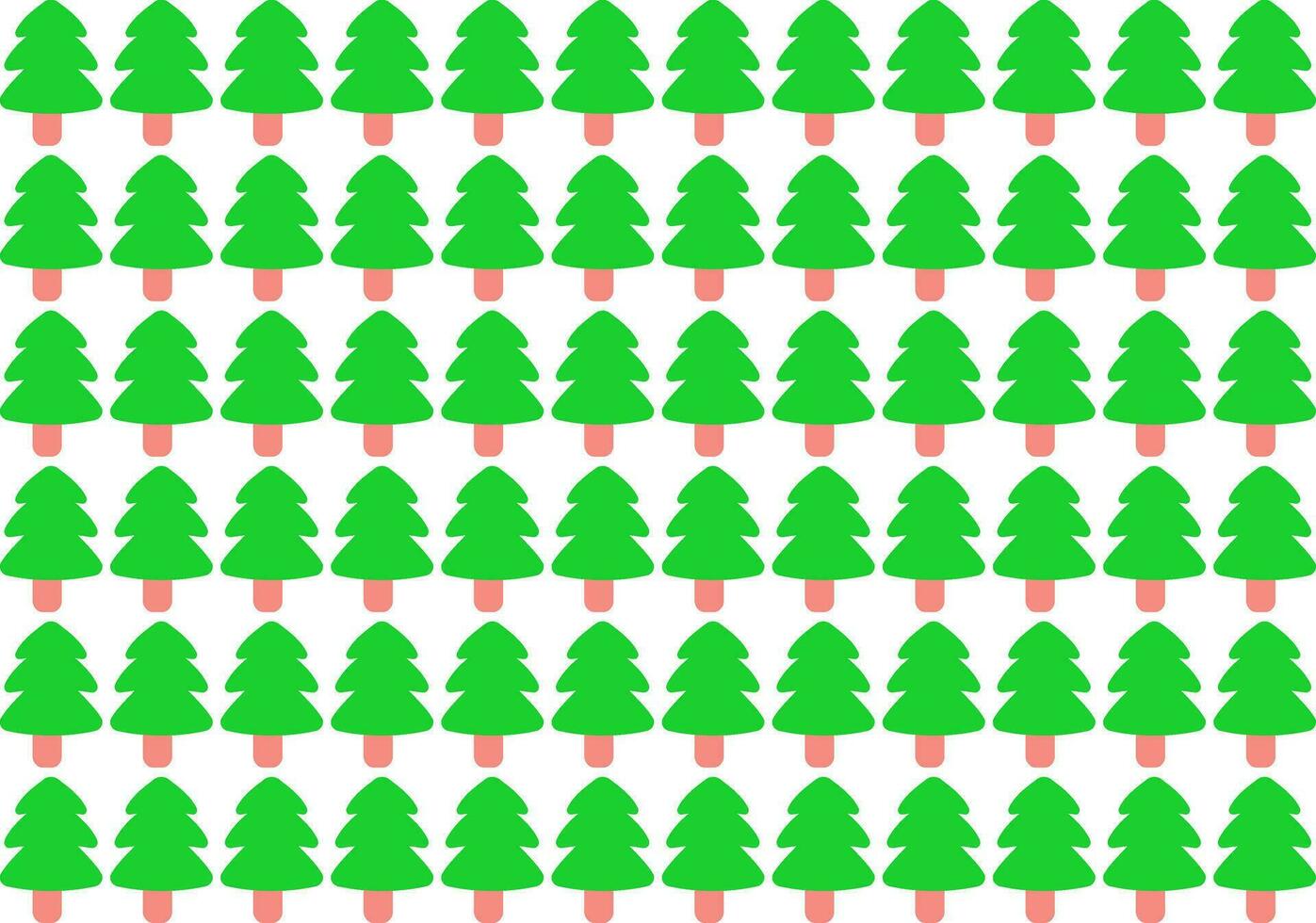 Simple Christmas Tree Vector Patterns Background Lovely Winter Holidays Print vector illustration