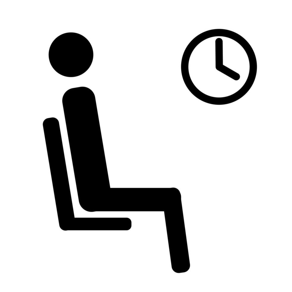 waiting room sign isolated on white background 36445264 Vector Art at ...